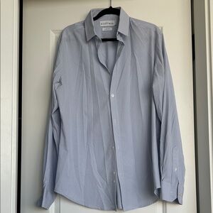 Mizzen + Main Leeward Light Blue Striped Dress Shirt